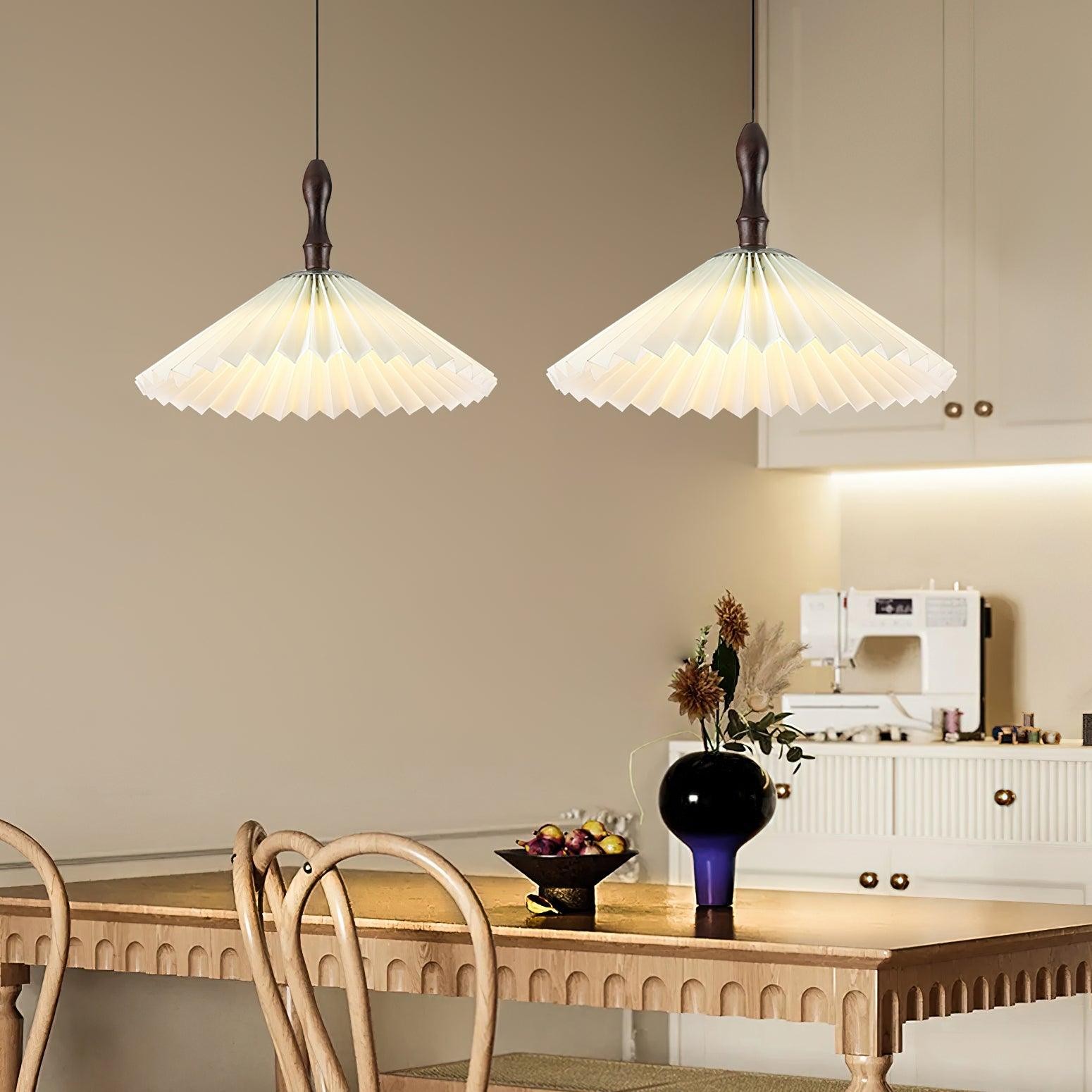 Simple White Flower Paper Pendant Lamp K386