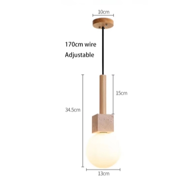 Modern Travertine Cube Pendant Light D928