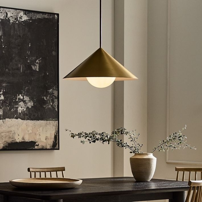 Brivana Adjustable Pendant – Cone Shade Light for Kitchen or Dining K1146