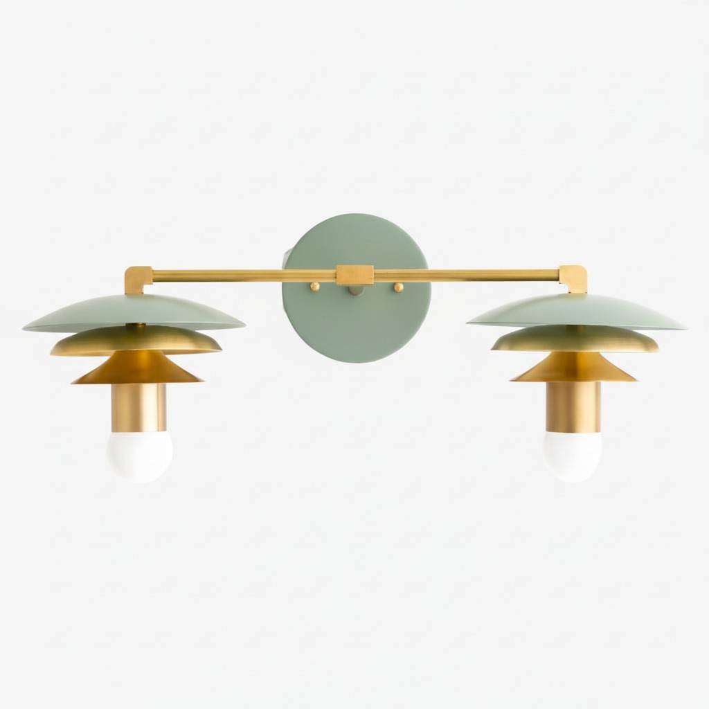 Artivo Layered Brass Vanity Light - Modern Sleek Style Home Bath Accent K1551