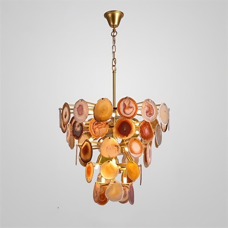 Slice Agate Chandelier/ Tower