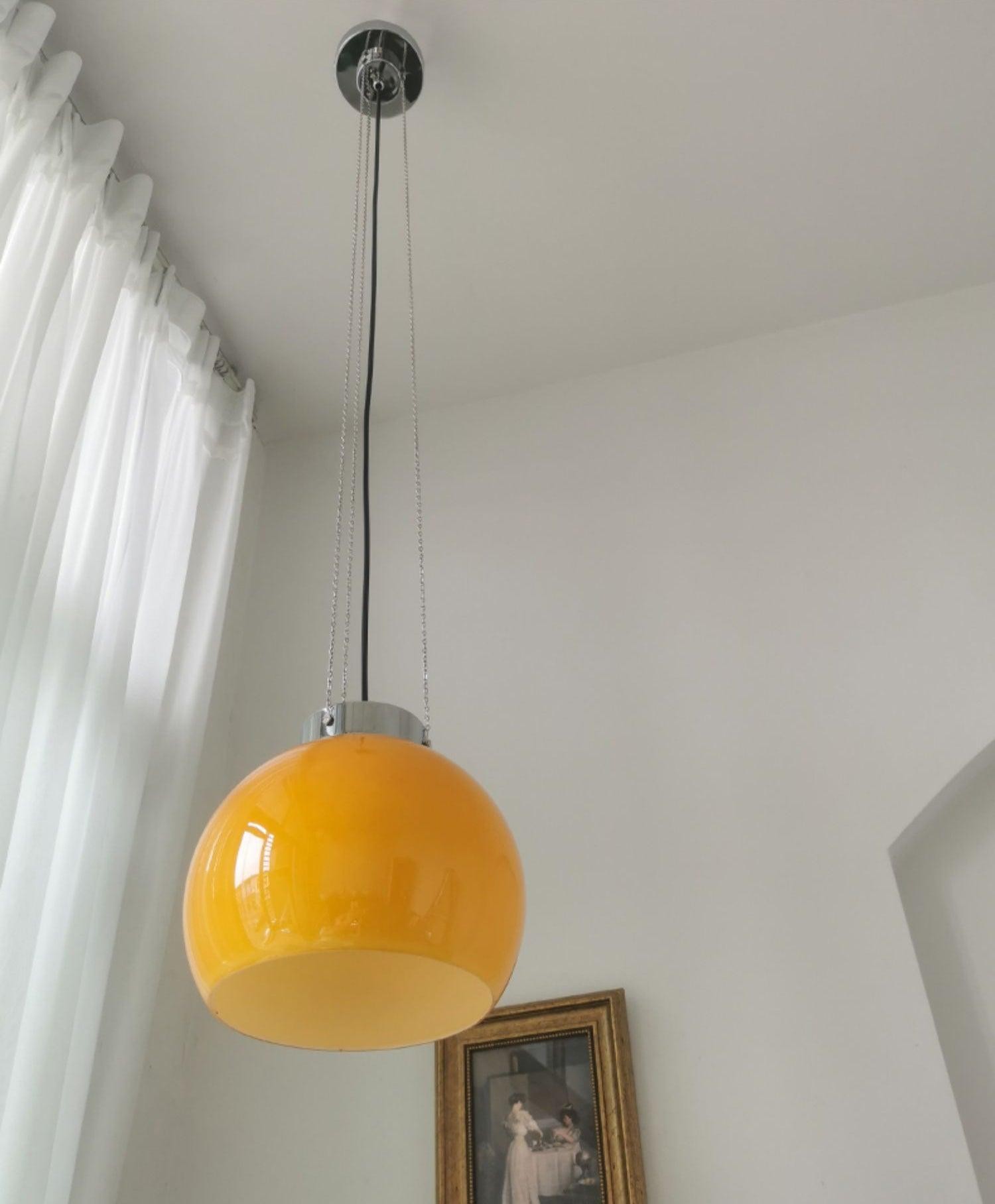 Vintage Bauhaus Creative Hemispherical Pendant Light K458