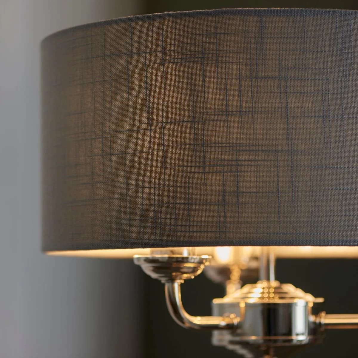 Tela 1‑Light and 3‑Light Table Lamp - Modern Linen & Metal for Living Room K1814