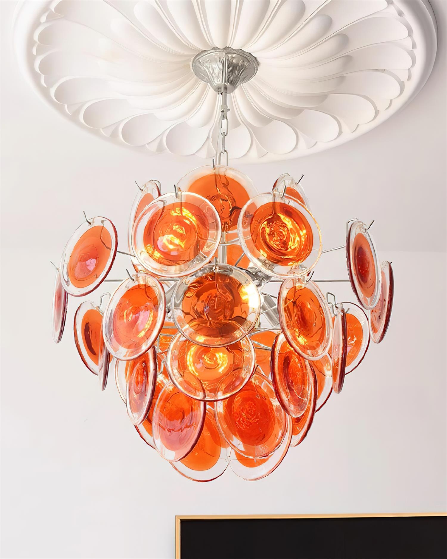 Neuvy Glass Chandelier D80