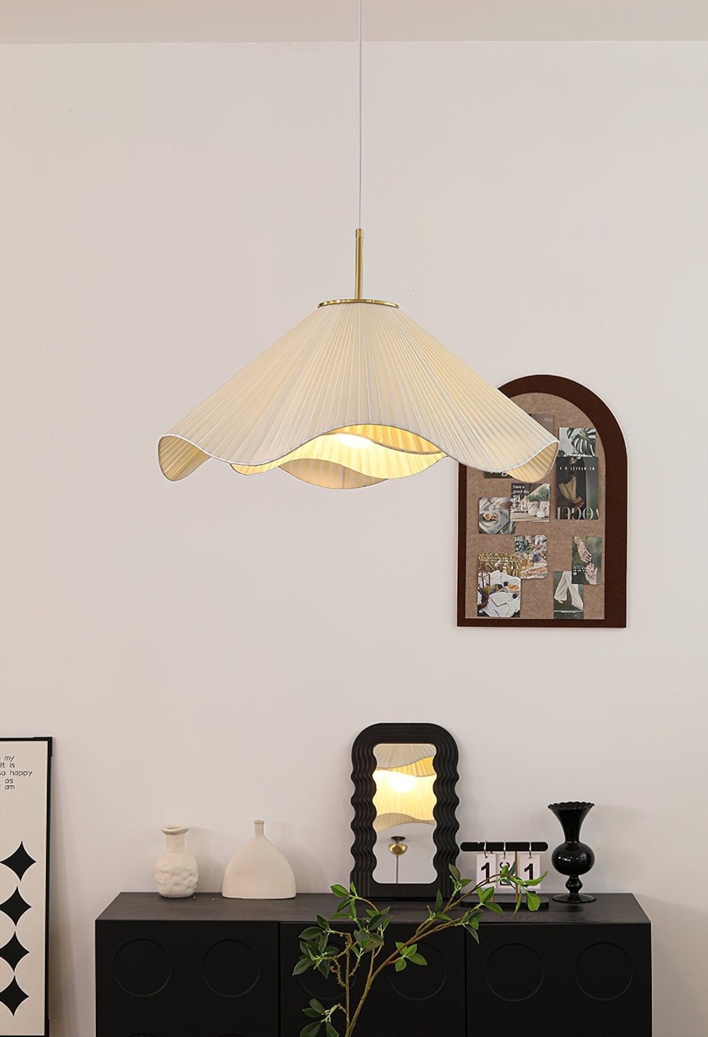 Nordic Cream Style Floral Pendant Lamp K363