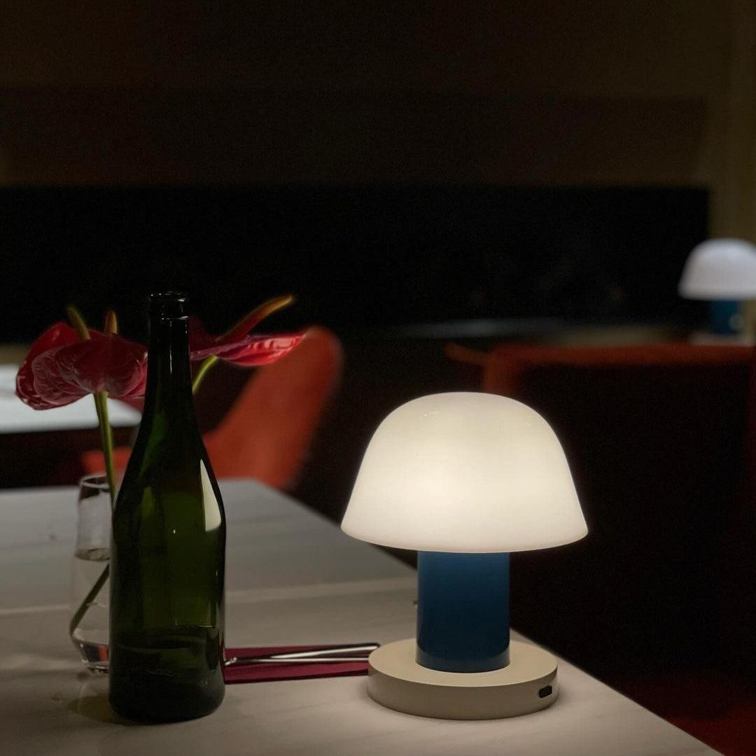 Minimalist Mushroom Cordless Table Lamp K533