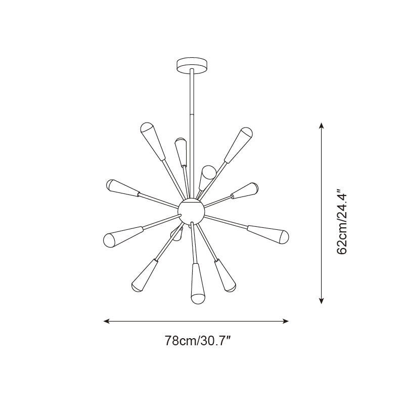 Fireworks Chandelier D82