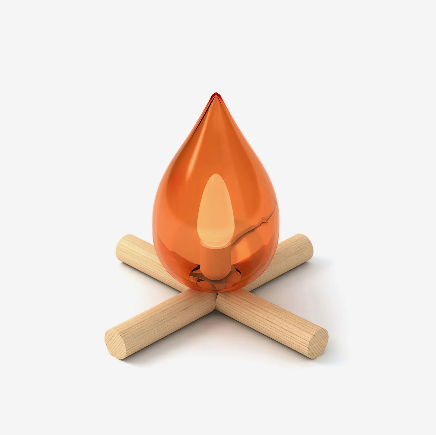 Funny Fire Shape Small Flame Table Lamp K381