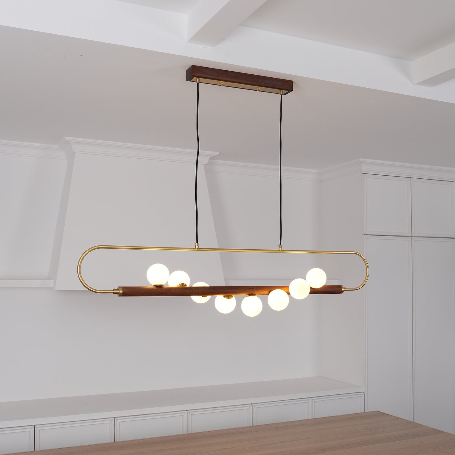 Modern Walnut Simple Chandelier K522