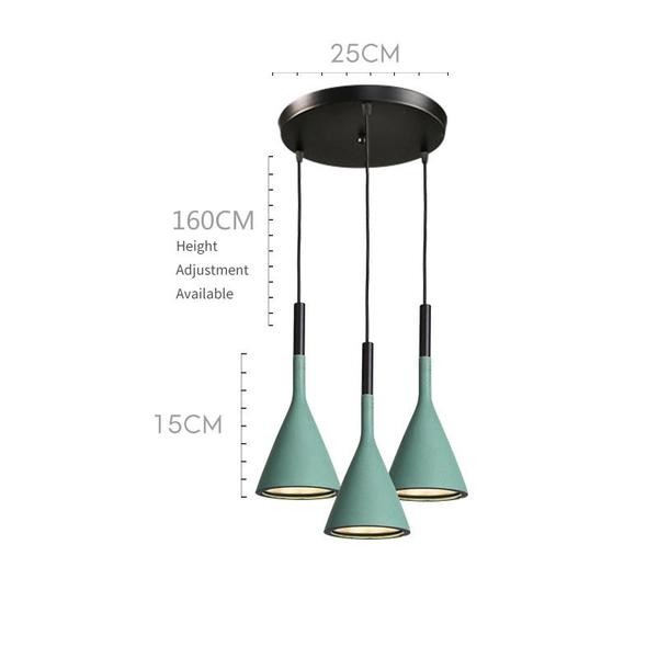 Minimalist Aplomb Pendant Light - Cement Cone Pendant Light for Kitchen Island