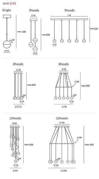 Dora LED Pendant light
