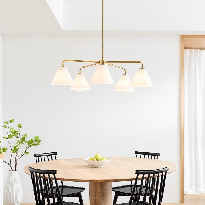 Conica Sculptural 5-Light Cone Chandelier - Modern Glass Lighting for Home K1394