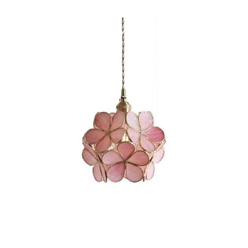 Flower Petal Glass Pendant Light