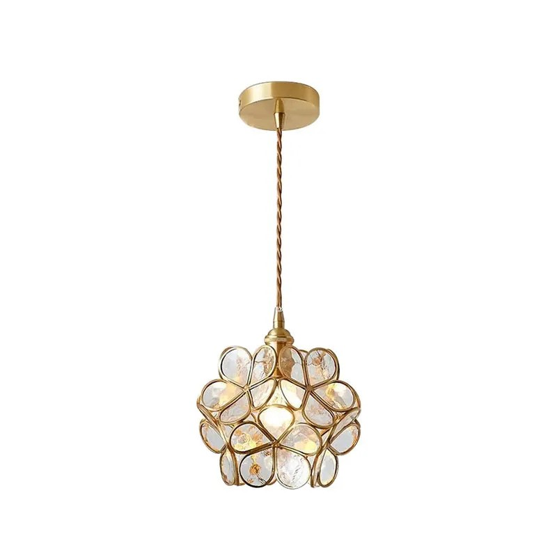 Flower Petal Glass Pendant Light