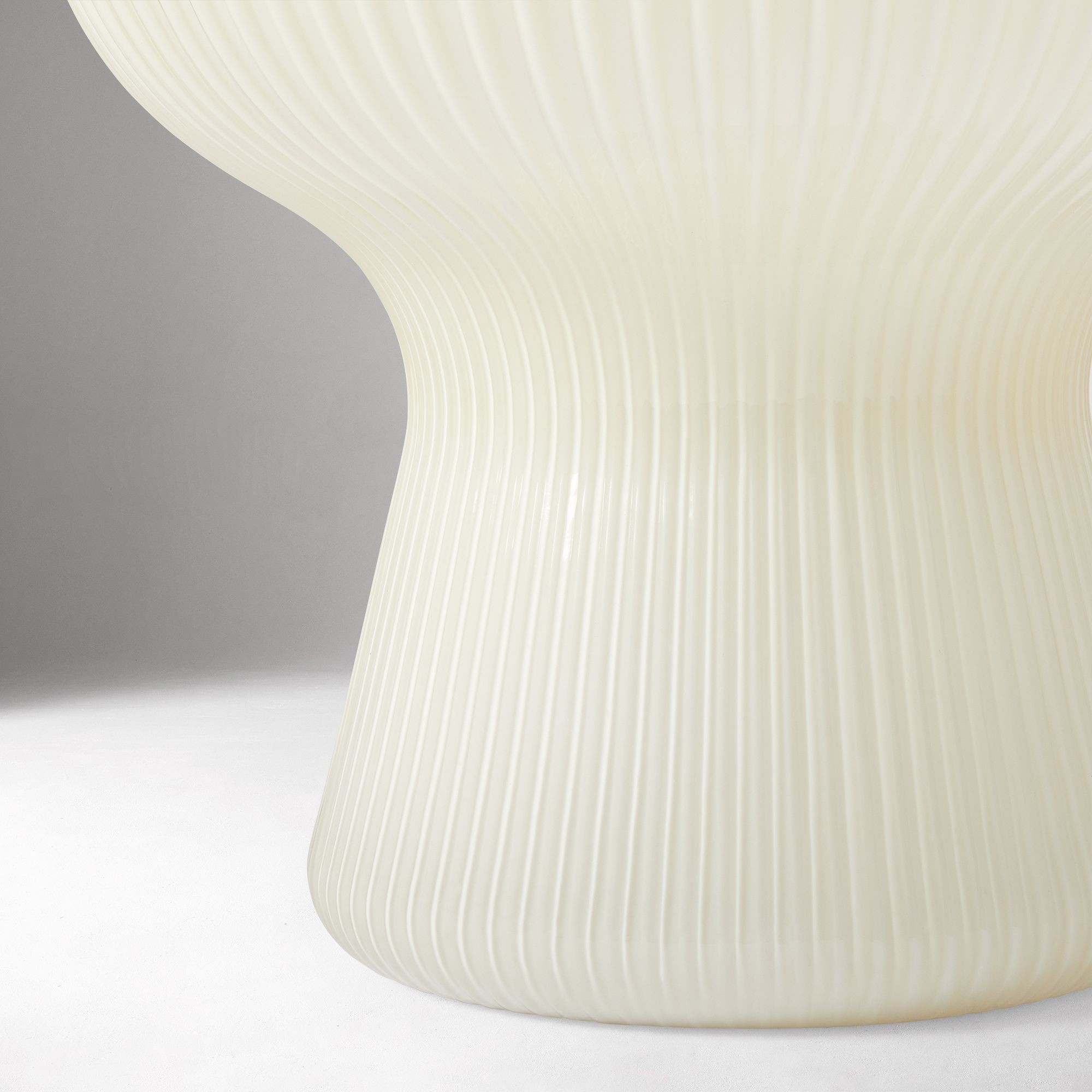 Nera Ribbed Glass Lantern Table Lamp - Retro Design for Bedroom and Living Spaces K2203