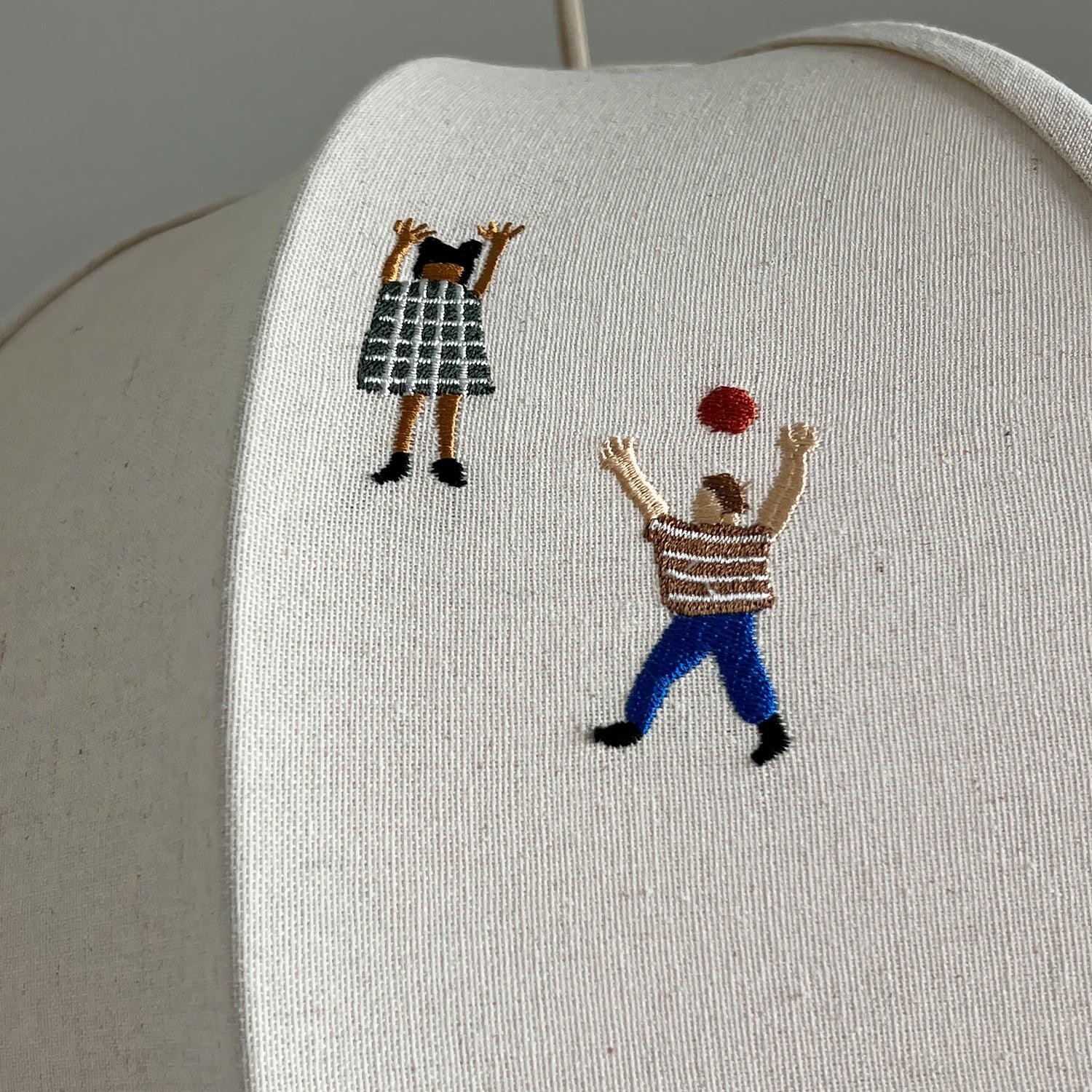 Park Embroidered Textile Pendant Lamp K576