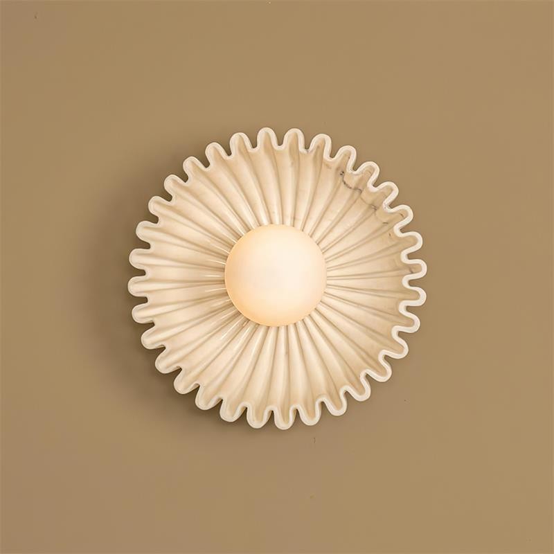 Flower Shaped Ceramic Wall Lamp - Soft Lighting for Bedroom and Hallway K259