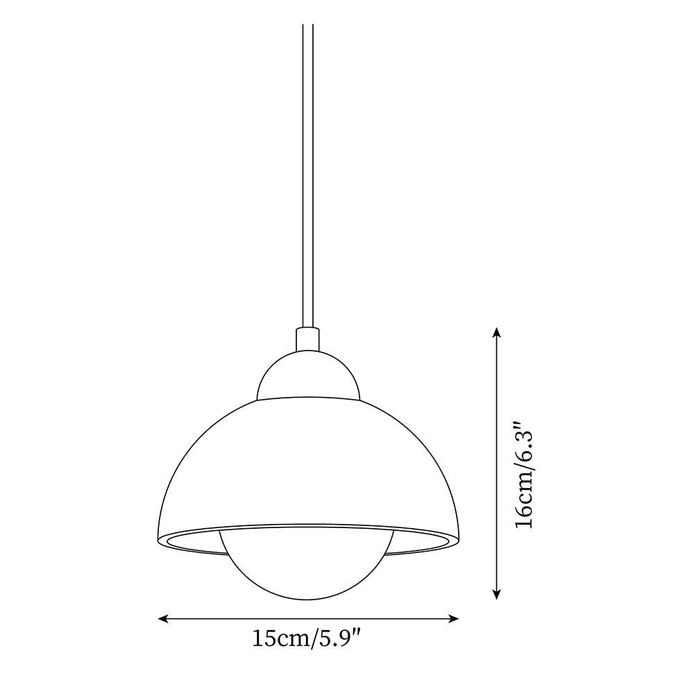 Yellow Travertine Wabi-Sabi Style Pendant Lamp K670