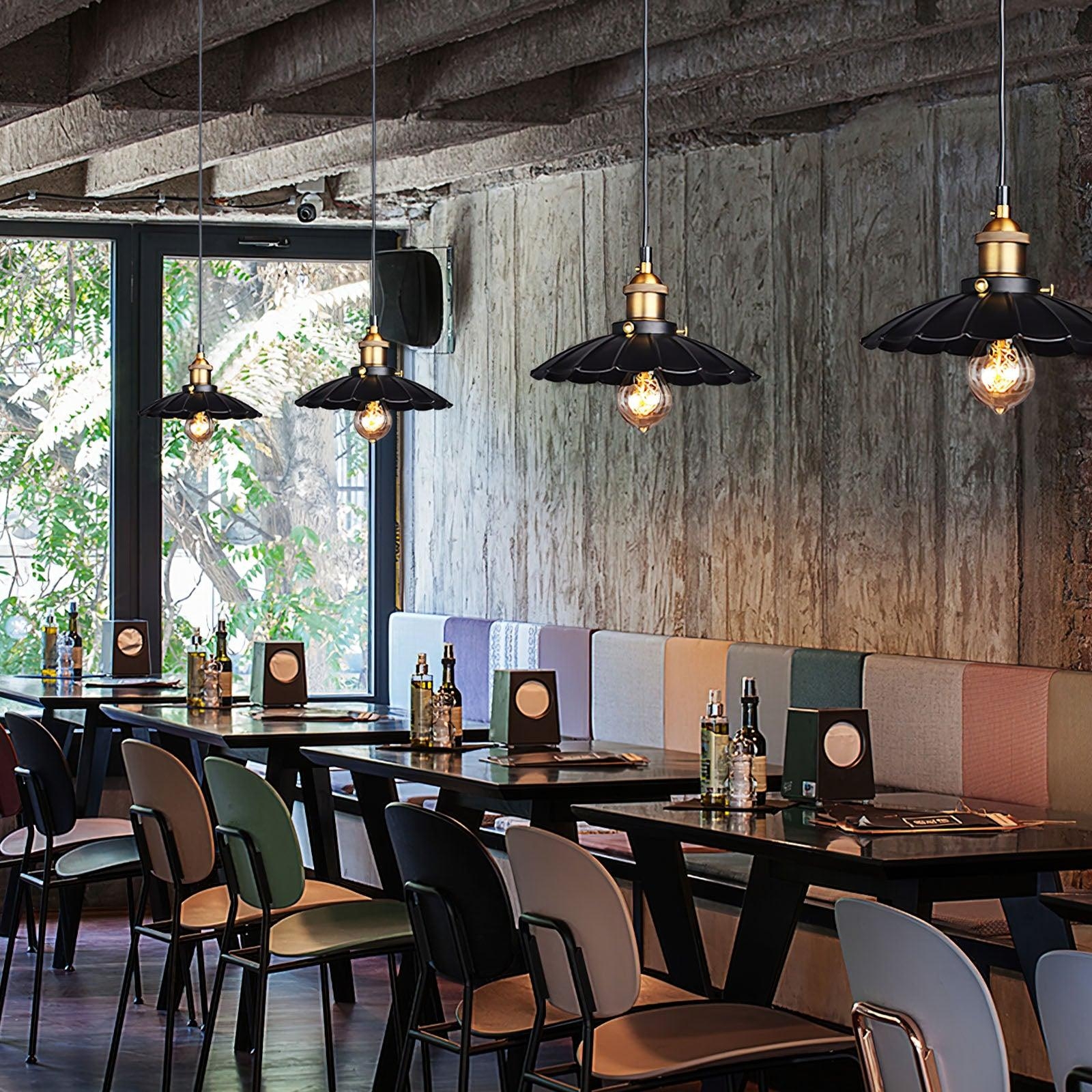 Black Skirt Pendant Light D359