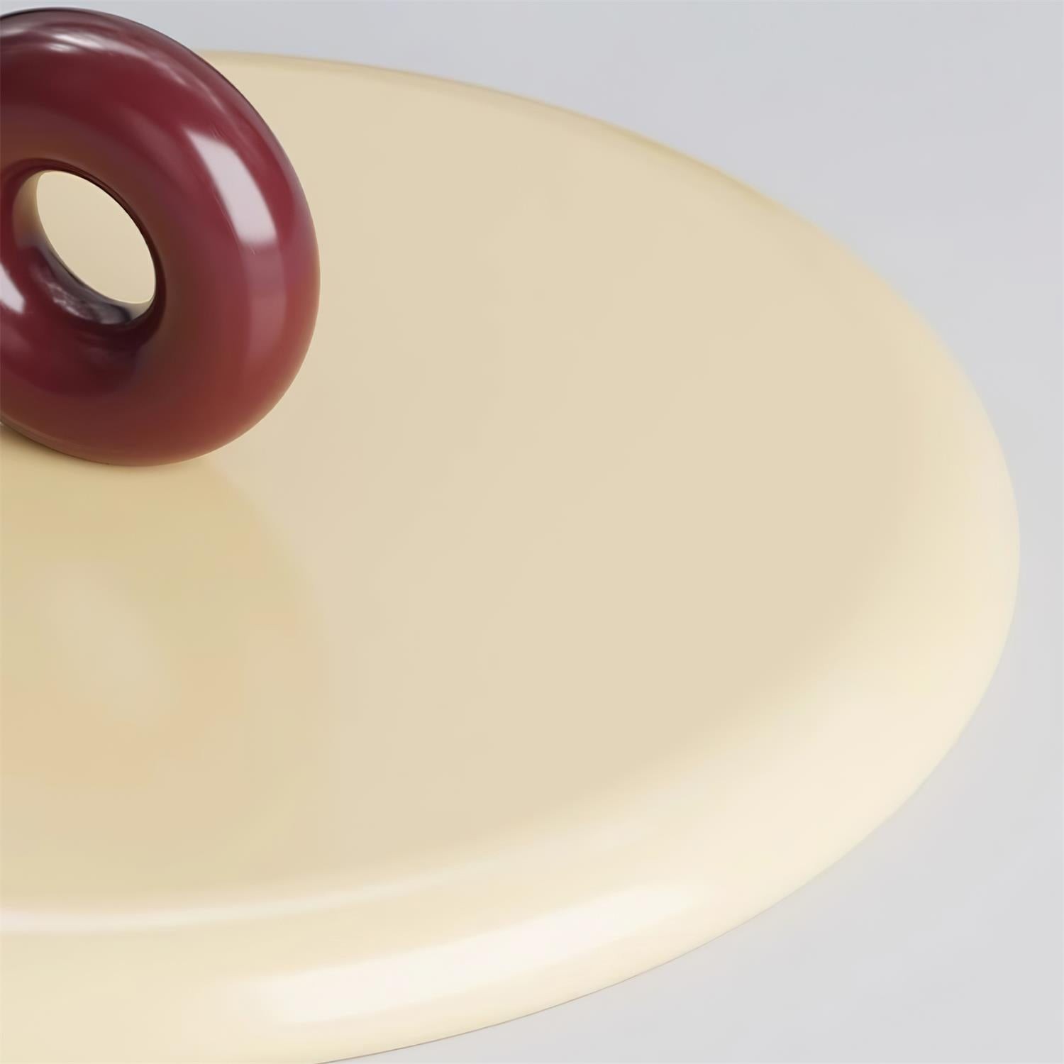 Cream Style Vertical Flying Saucer Pendant Lamp K343