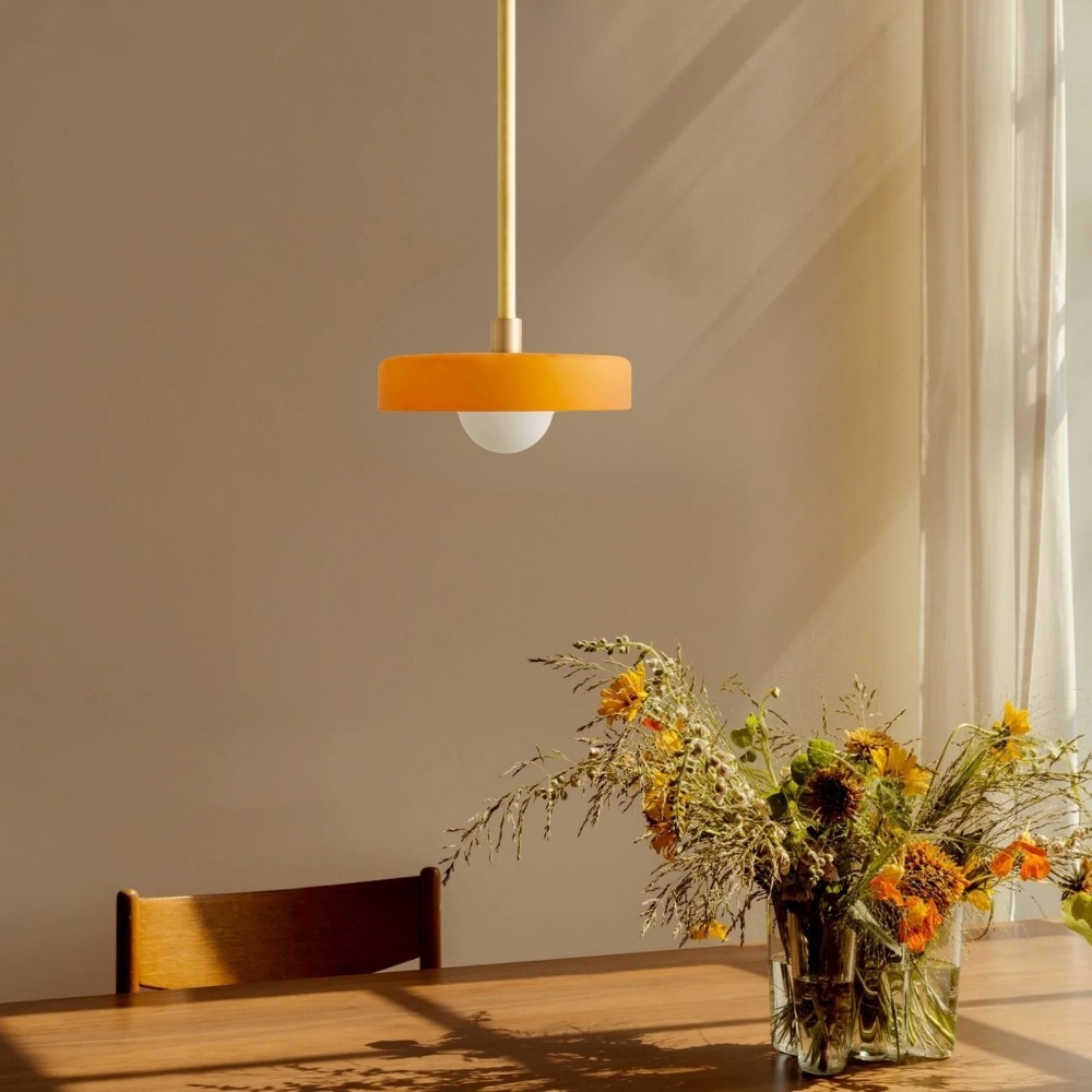 Nordic Metal Rod Disc Orb Pendant Light K943