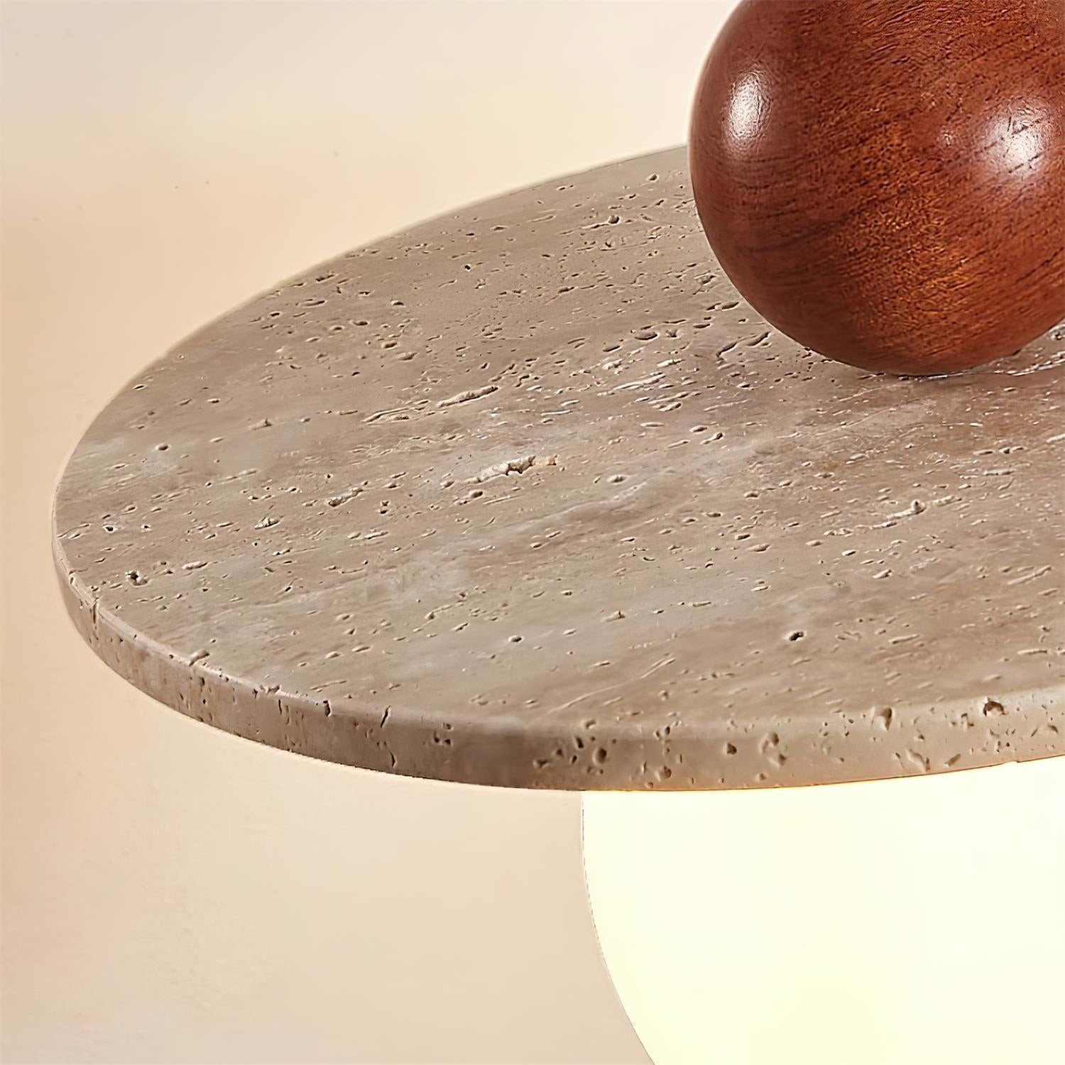 Retro Decor Cave Stone Disc Pendant Light K860