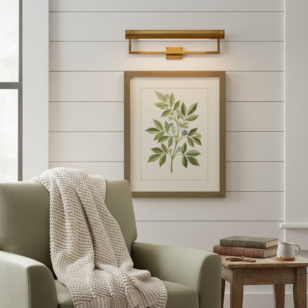 Aurix Picture Light - Sleek Slim Design Wall Lamp Metal Finish for Living Rooms & Galleries K2181