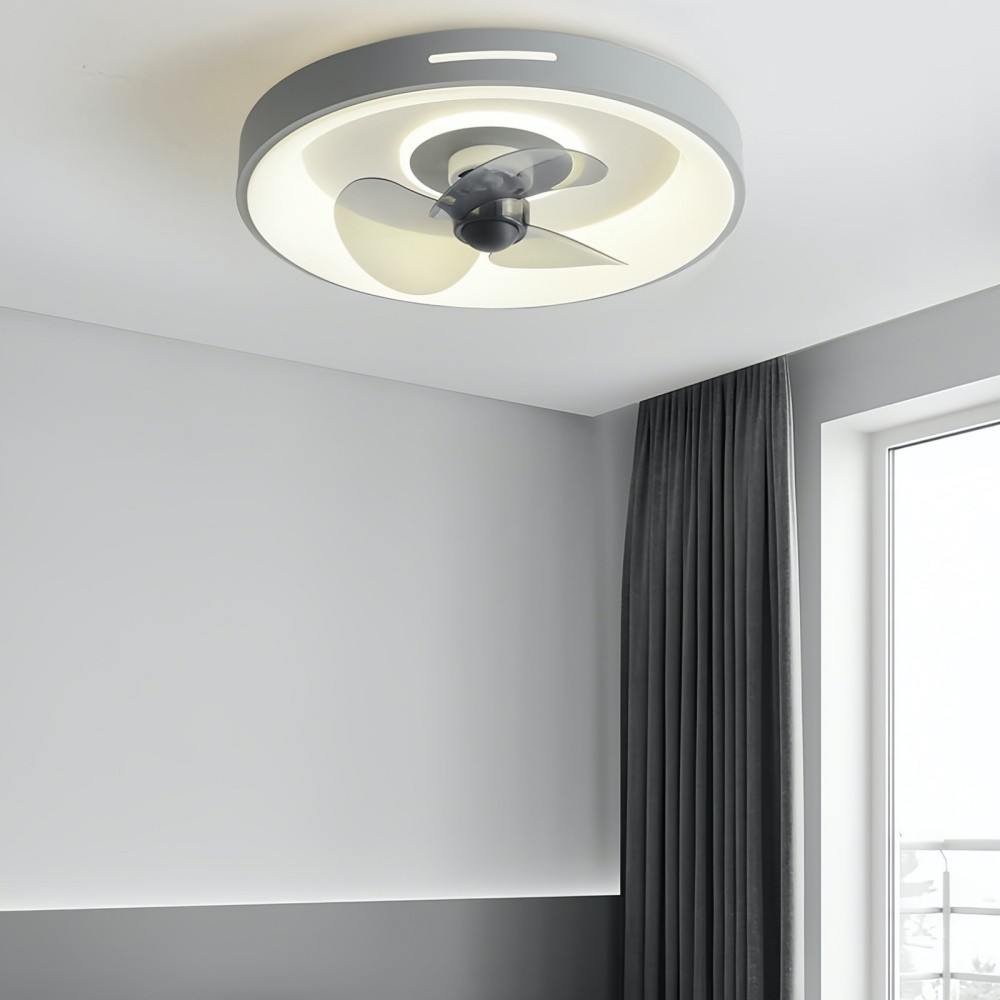 Modern Round Led Slient Ceiling Fan Light K951