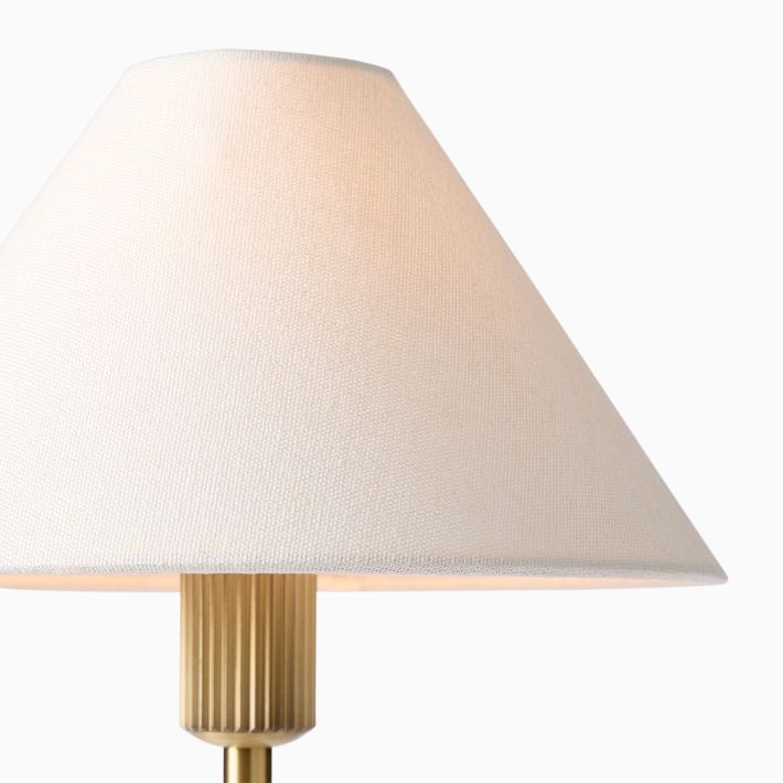 Diora Table & Floor Lamp - Linen Shade Modern Linear Style Sophisticated Accent K1168