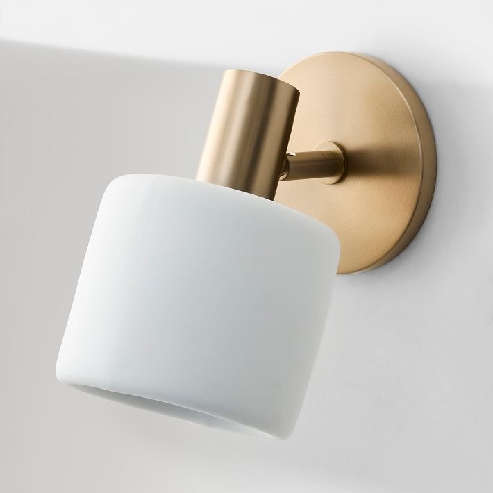 Cerova Modern Ivory Porcelain Sconce – Soft Organic Wall Light K1298