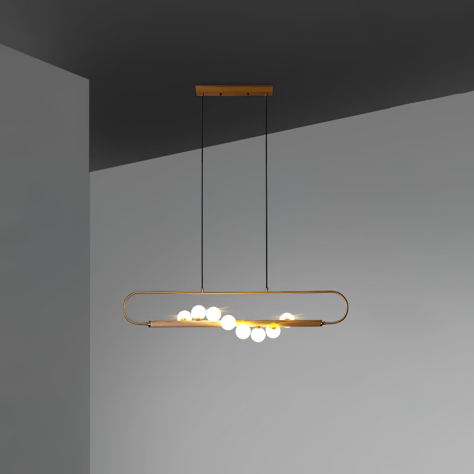 Modern Walnut Simple Chandelier K522