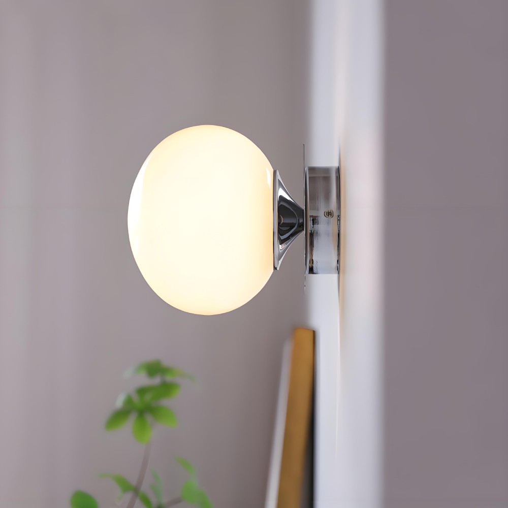 Marshmallow Glass Ball Wall Sconce K166