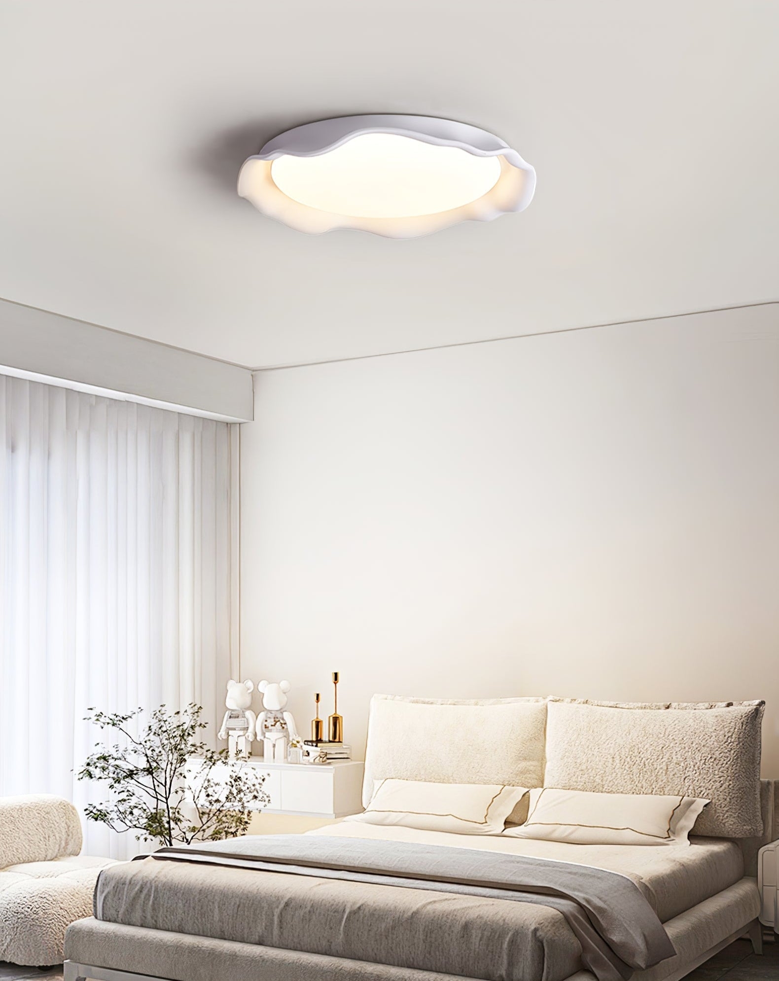 Aera Microcement Ceiling Light D380