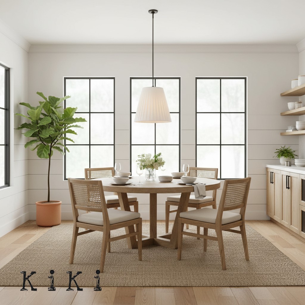 Luvora Refined Fabric Pendant Light – Pleated Textile Shade with Iron Base K1303