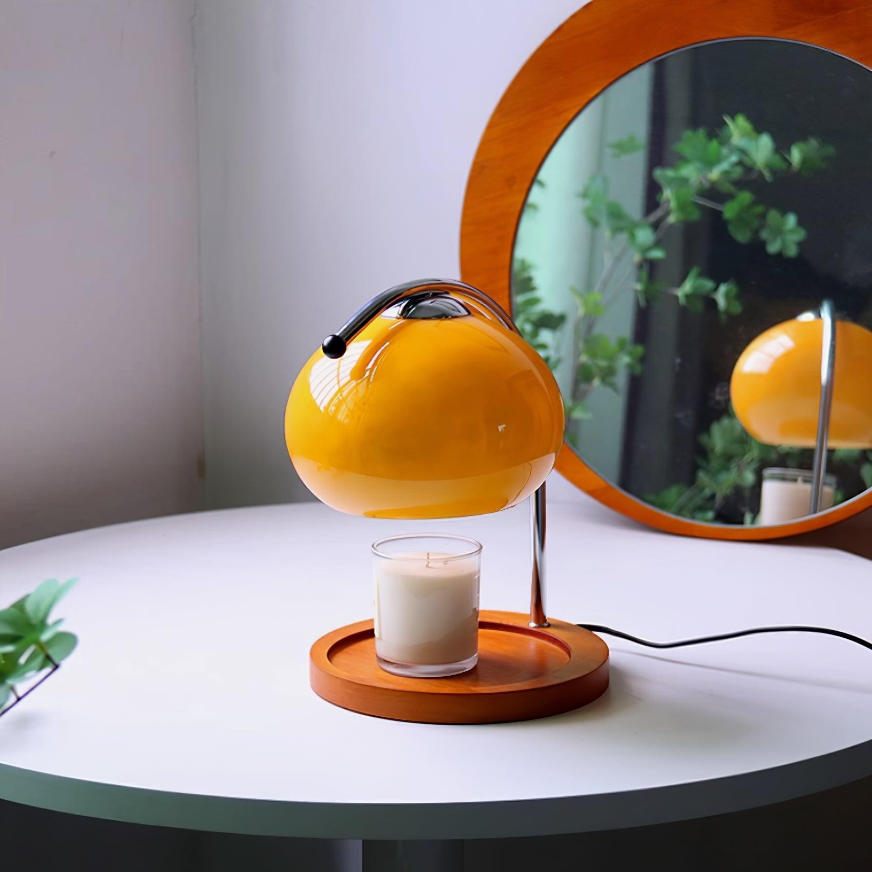 Modern Bauhaus Glass Candle Warmer Table Lamp K497