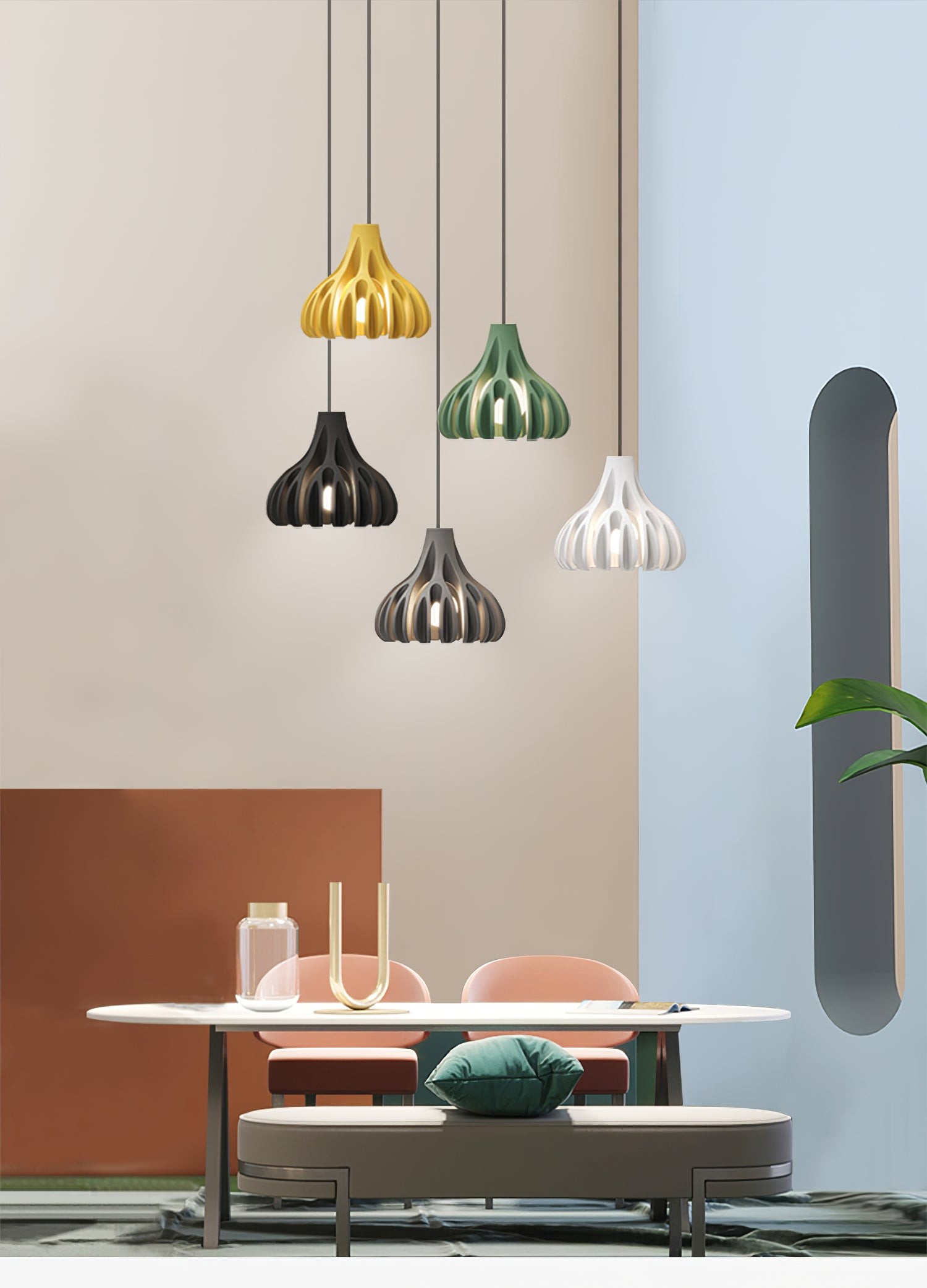 Coral Resin Pendant Lamp K1003