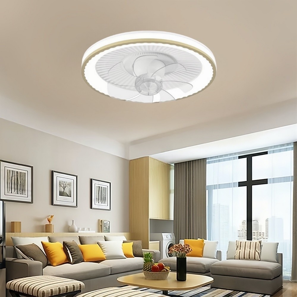 Modern Quiet Ceiling Fan With Light For Bedroom K1100