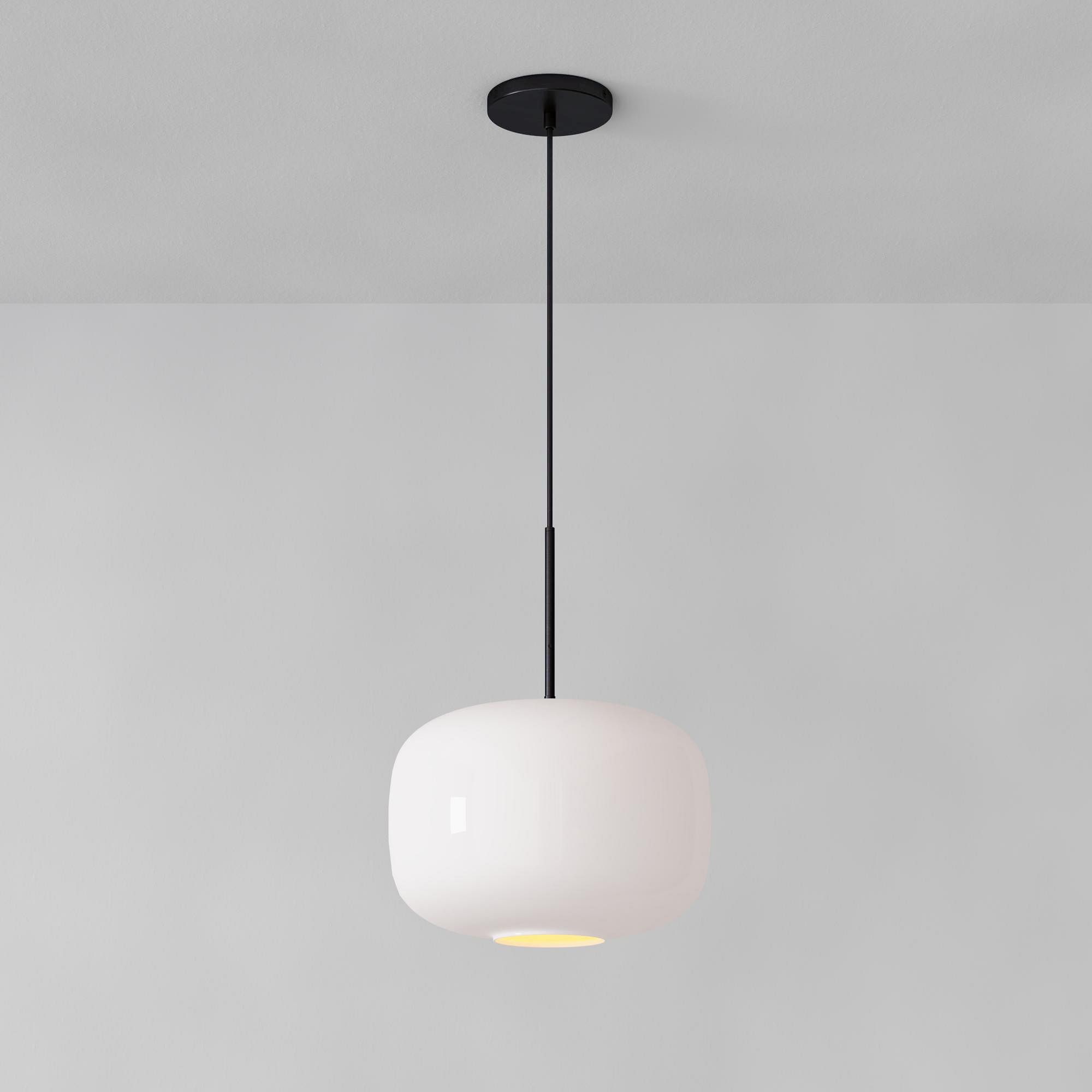Lumivelle Pebble Pendant Light - Adjustable Glass Shade - Modern Lighting K1403