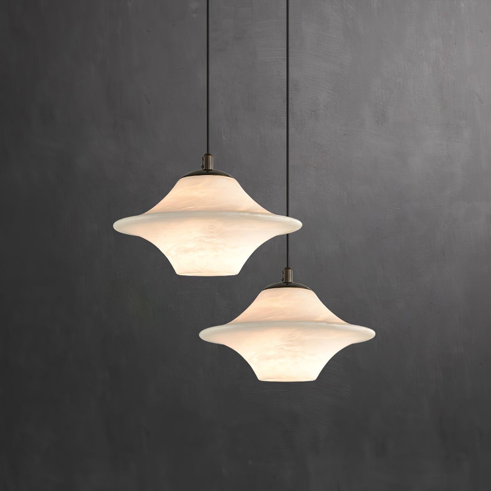 Saucer Alabaster Pendant Light K658