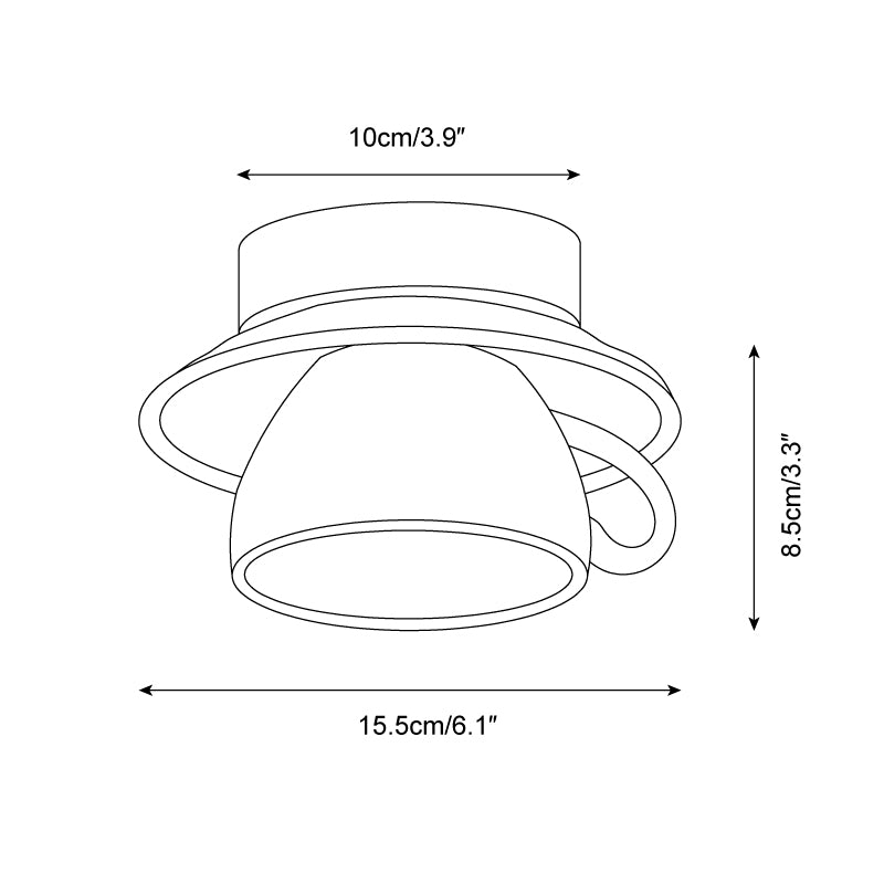 Teacup Ceiling Lamp D130