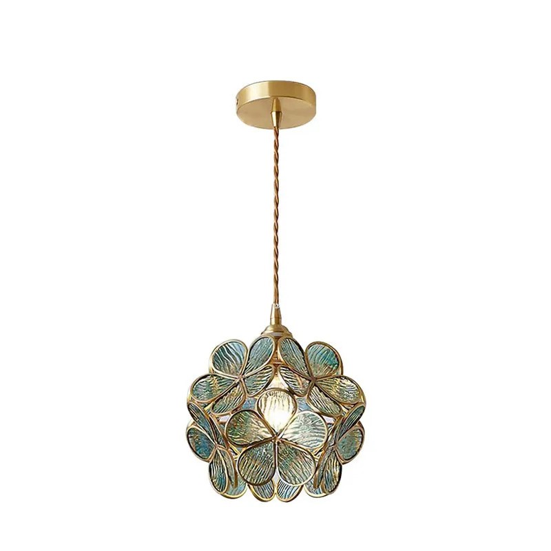 Flower Petal Glass Pendant Light