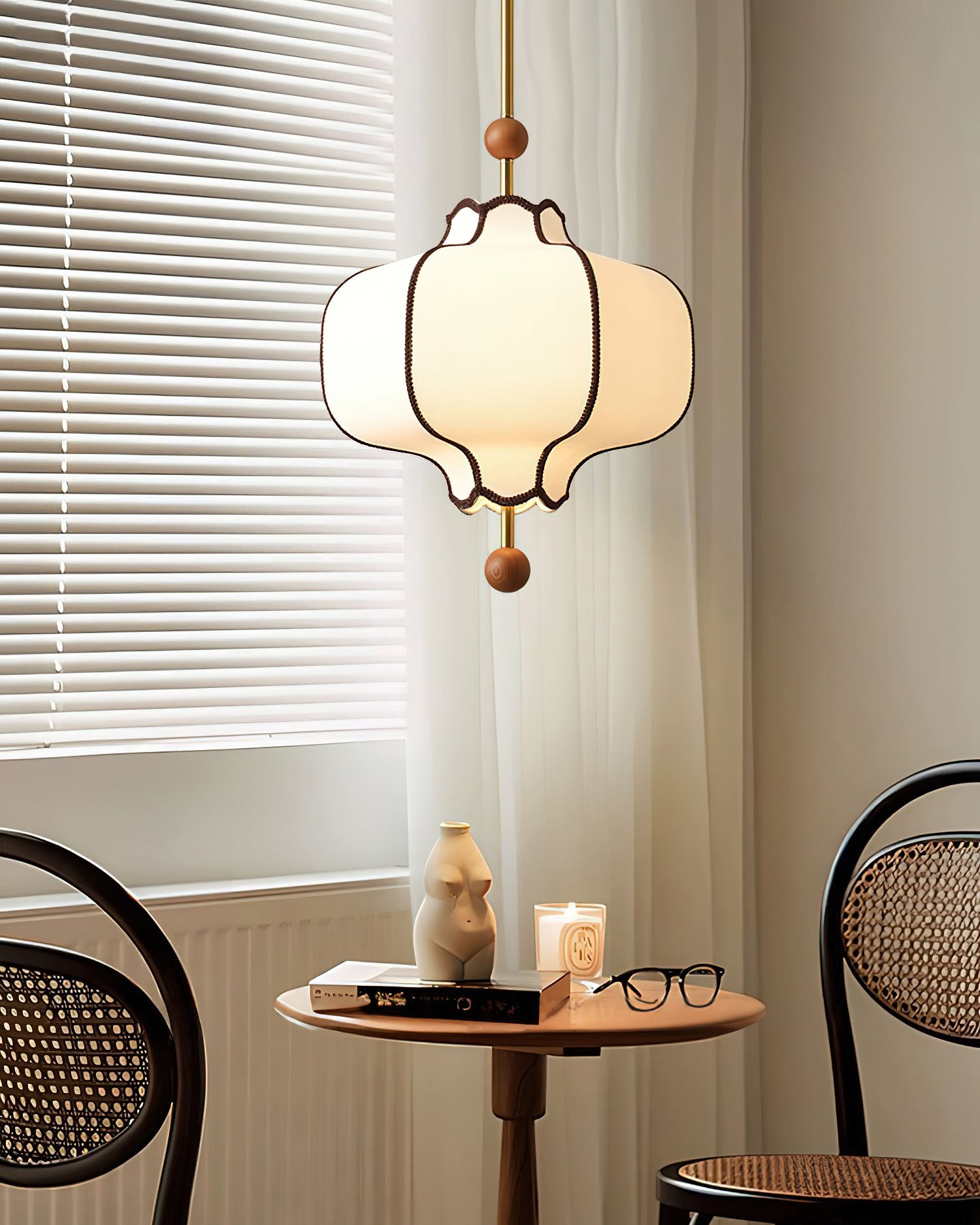 Vintage Textured Fabric Pendant Light K444