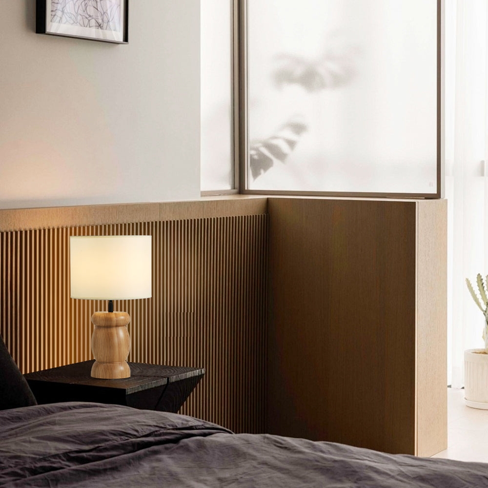 Pebble Wood Table Lamp D447