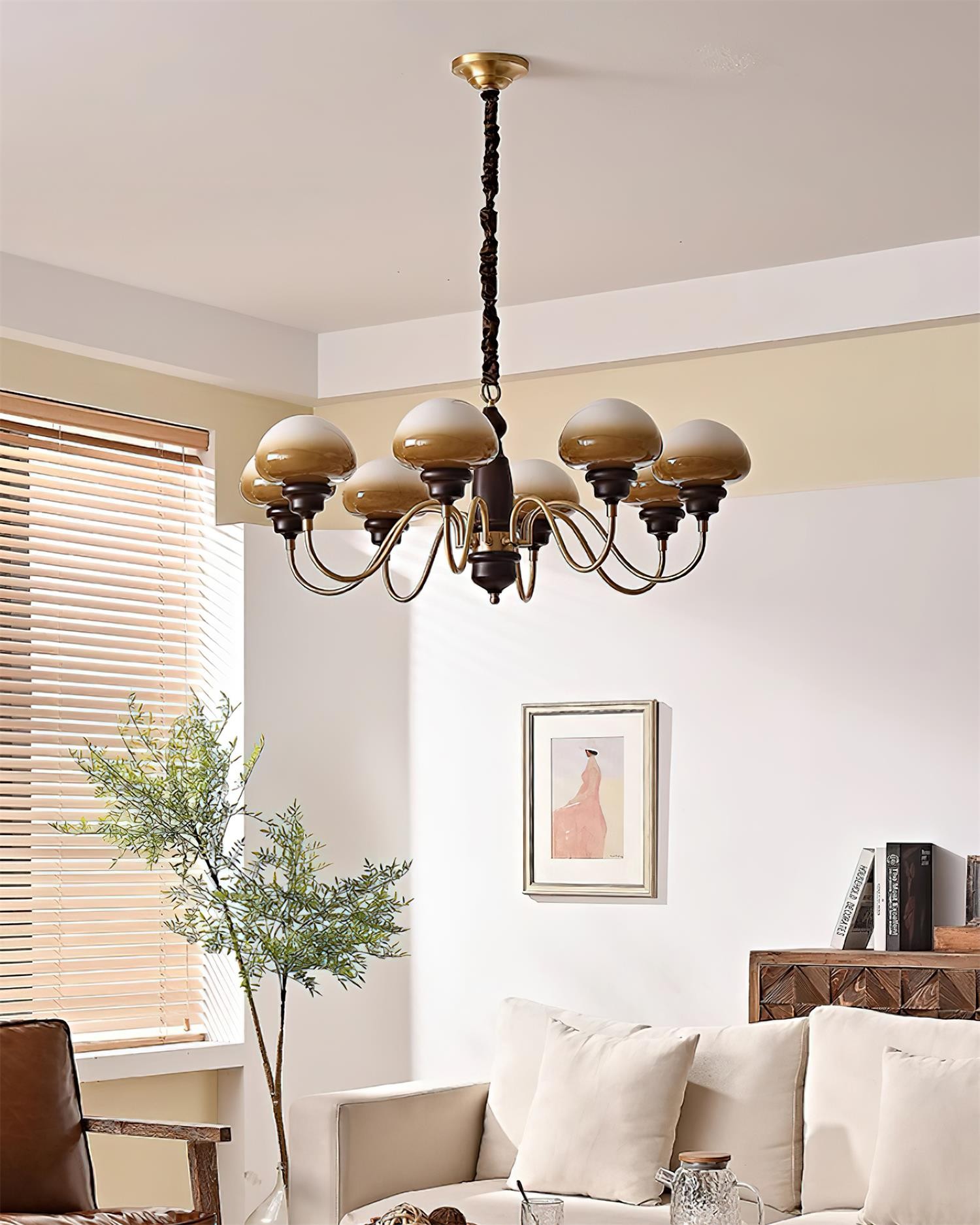 American Retro Mushroom Chandelier K543
