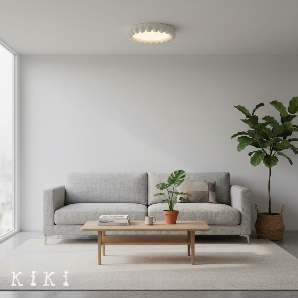 Orilux Low Profile Contemporary Round Ceiling Light for Living and Bedroom K2139
