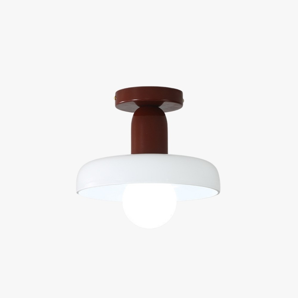Bauhaus Round Glass Flush Disc Ball Ceiling Light K929