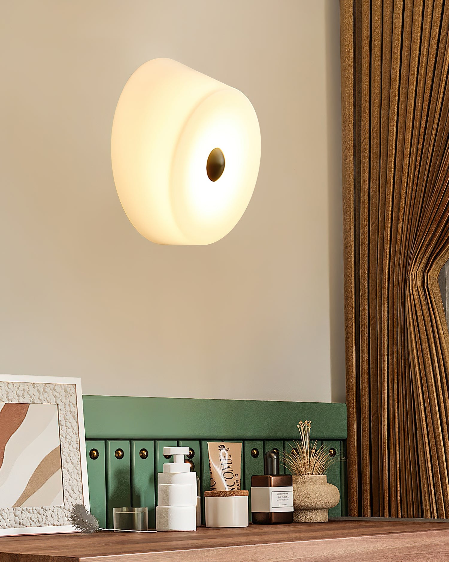 Vintage Cream Style Glass Aisle Wall Lamp K257