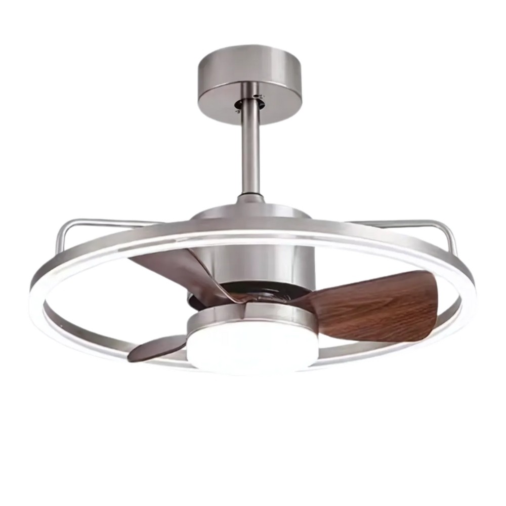 Retro Bauhaus Round Led Ceiling Fan Light K1109