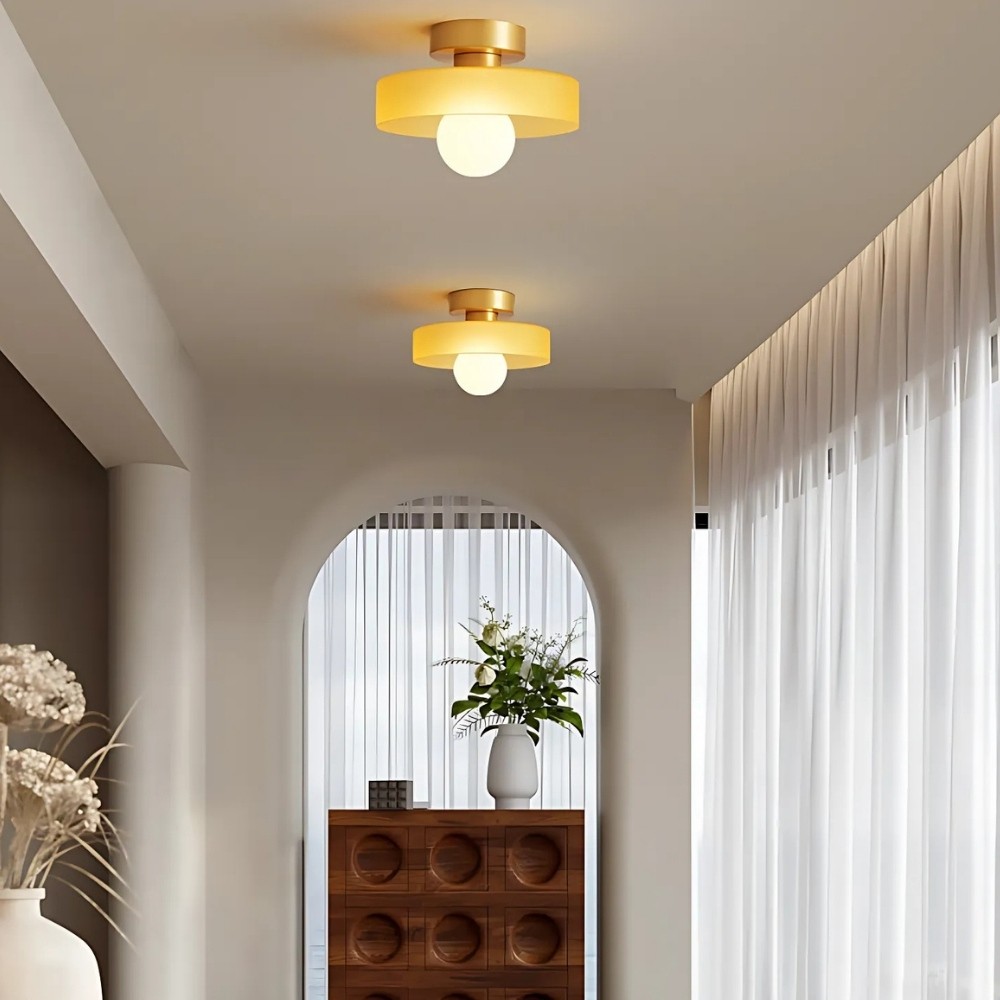 Morandi Colorful Disc Orb Ceiling Light For Bedroom K927
