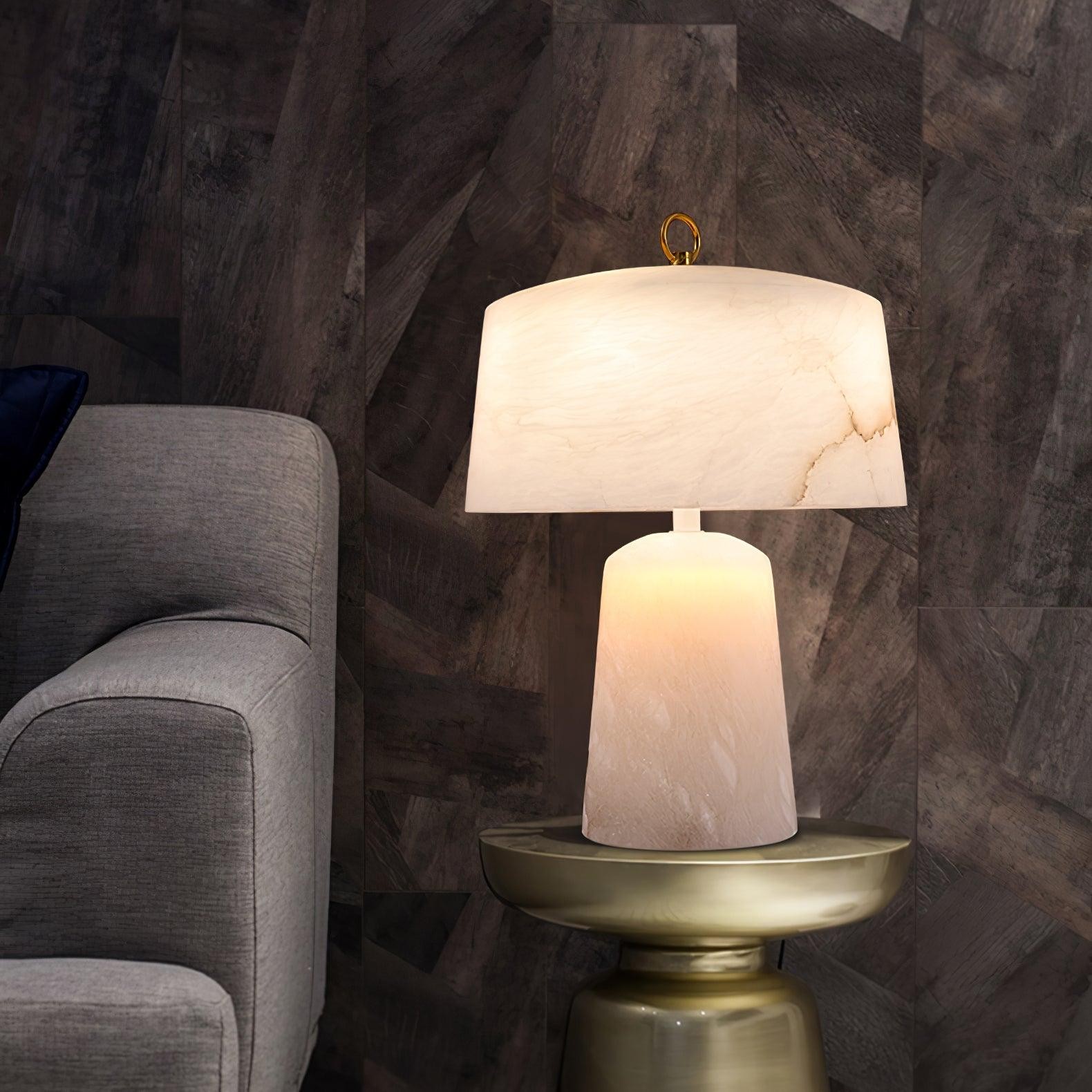 Light Luxury Style Marble Stone Table Lamp K236